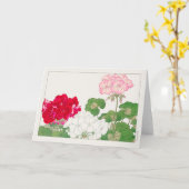 Geranium von Tanigami Konan Karte (Gelbe Blume)