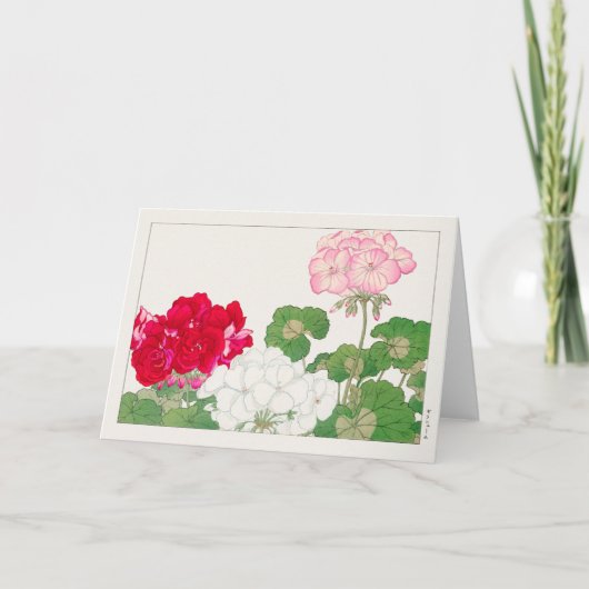 Geranium von Tanigami Konan Karte (Vorderseite)