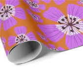 Geranium Wallichianum Wrapping Paper Geschenkpapier (Rolleneckpunkt)