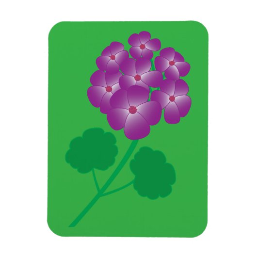 Geraniumblüten Magnet (Vertikal)