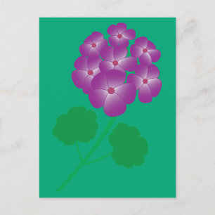 Geraniumblüten Postkarte