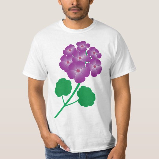 Geraniumblüten T-Shirt (Vorderseite)