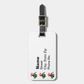 Geraniums Stehend Tall Gepäckanhänger (Vorderseite vertikal)