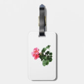 Geraniums Stehend Tall Gepäckanhänger (Rückseite vertikal)