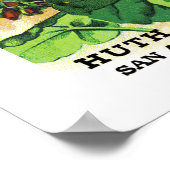 Geraniumverpackungssiegel Poster (Ecke)