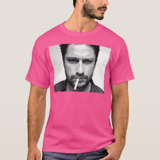 Gerard Butler Schwarz-weiß Portrait T-Shirt