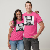 Gerard Butler Schwarz-weiß Portrait T-Shirt (Unisex)