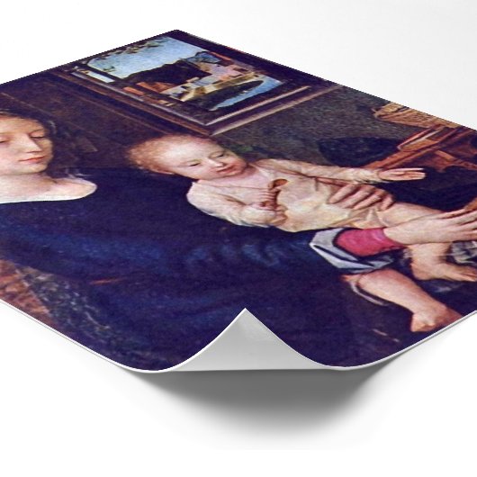 Gerard David - Die Madonna mit der Milchsuppe Poster (Ecke)