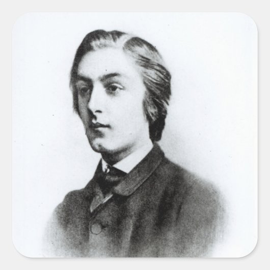 Gerard Manley Hopkins Quadratischer Aufkleber (Vorderseite)