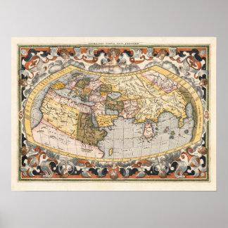 Gerard Mercators Karte der Welt Poster