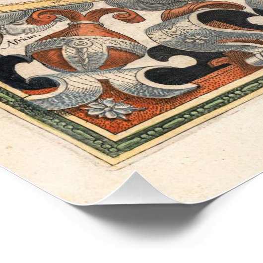 Gerard Mercators Karte des Weltposters Poster (Ecke)