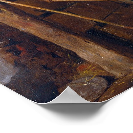 Gerard ter Borch Horse Stable Poster (Ecke)