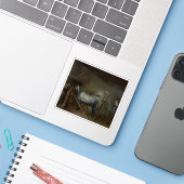 Gerard ter Borch - Pferdestall Aufkleber (Laptop mit iPhone)