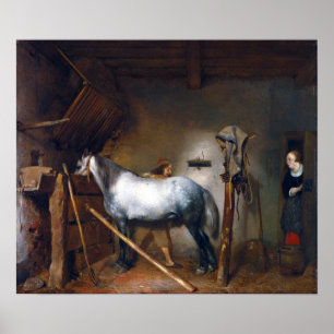Gerard ter Borch Pferdestall Poster