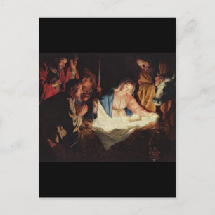 Gerard van Honthorst Nativity Postkarte