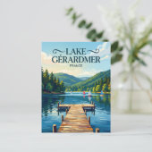 Gérardmer-See Frankreich Postkarte (Stehend Vorderseite)