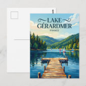 Gérardmer-See Frankreich Postkarte (Vorne/Hinten)