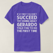 GERARDO Gift Name Personalized Birthday Funny Chri T-Shirt (Design vorne)