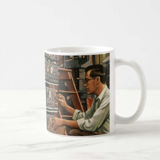 Gerät für die Vintage Funktechnik Kaffeetasse (Rechts)