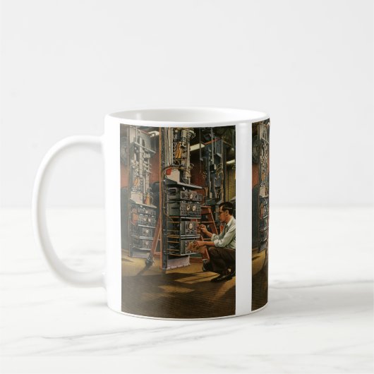Gerät für die Vintage Funktechnik Kaffeetasse (Links)