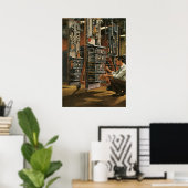 Gerät für die Vintage Funktechnik Poster (Heimbüro)