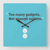 Geräte Quadratische Wanduhr (Vorderseite)