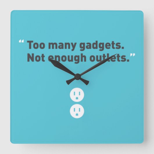 Geräte Quadratische Wanduhr (Vorderseite)