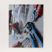 Geräte und Geräte für den Elektrohandyman Puzzle (Vertikal)