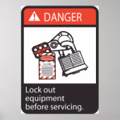 Geräte zur Sperrung von Gefahren Poster (Vorne)