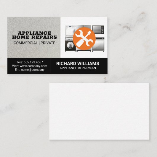 Gerätereparatur | Hardware reparieren Visitenkarte (Vorne/Hinten)
