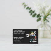 Gerätereparatur mit Toolbox Visitenkarte (Stehend Vorderseite)