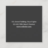 Gerätereparatur Quadratische Visitenkarte (Rückseite)