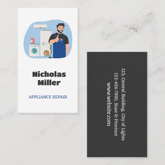 Gerätereparatur Visitenkarte (Vorne/Hinten)
