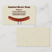 Geräucherte Metzgerei Visitenkarte (Vorne/Hinten)