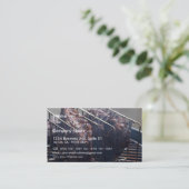 Geräucherte Rippen auf Grill Visitenkarte (Stehend Vorderseite)