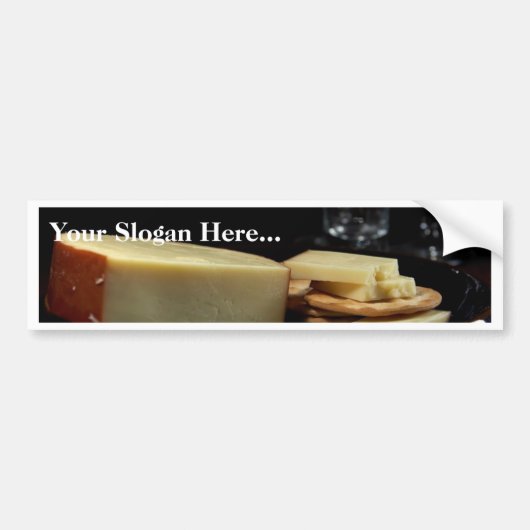 Geräucherter Goudakäse Autoaufkleber (Vorne)