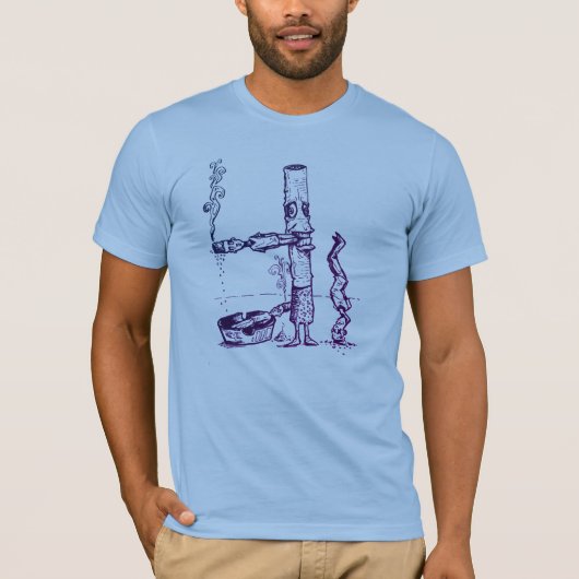 geräucherter T - Shirt (Vorderseite)