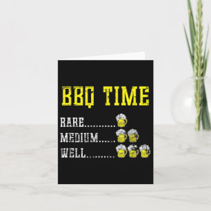 Geräuchertes Fleisch Funny Grillen Koch Bier trink Karte