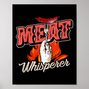 Geräuchertes Fleisch Steak Bacon Meat Whisperer Fu Poster