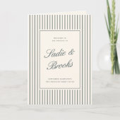 Gerauchte Fichten-Klassiker-Script-Pinstripe-Hochz Programm (Vorderseite)