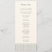 Gerauchte Fichten-Klassiker-Script-Pinstripe-Hochz Programm (Rückseite)