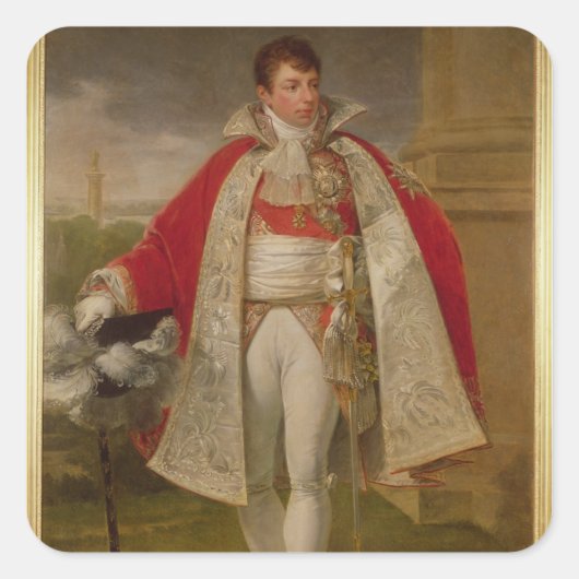 Geraud-Christophe-Michel Duroc Herzog von Frioul Quadratischer Aufkleber (Vorderseite)