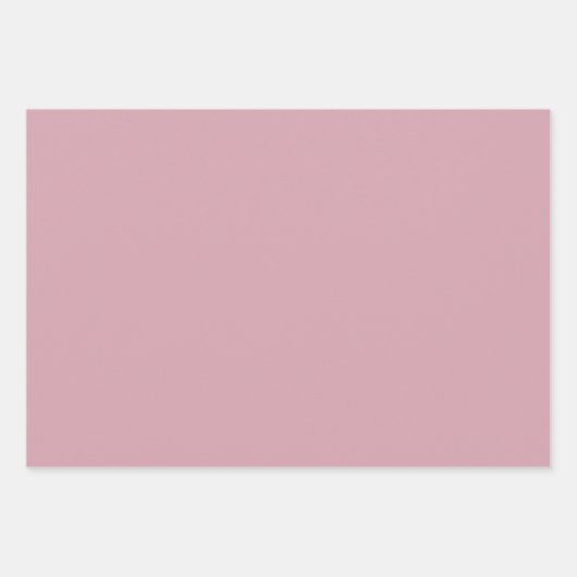 Geräumige Elegance - Solid Misty Rose Geschenkpapier Set (Vorderseite)