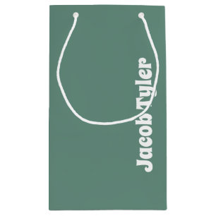 Geräumige Eleganz - Aquamariner Name - Geschenktas Kleine Geschenktüte
