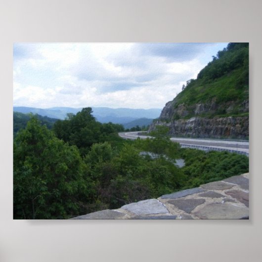 Geräumige m. landschaftliche Aussicht Poster (Vorne)