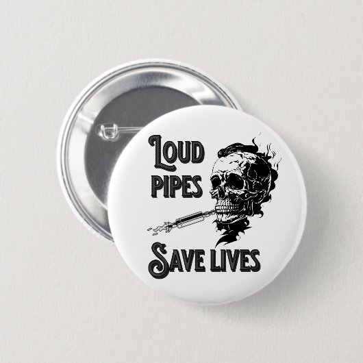 Geräumige Rohre rette Leben Button (Vorne & Hinten)