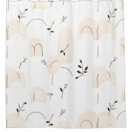 Geräumige und moderne Minimalistische Duschvorhang