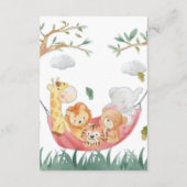 Geräumige und niedliche Buchanfrage Begleitkarte (Rückseite)