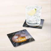 Geräumiger Jack-o-Laterne Rechteckiger Pappuntersetzer (Vor Ort)