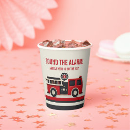 Geräusch der Minimalistischen Firefighter-Kinderdu Pappbecher